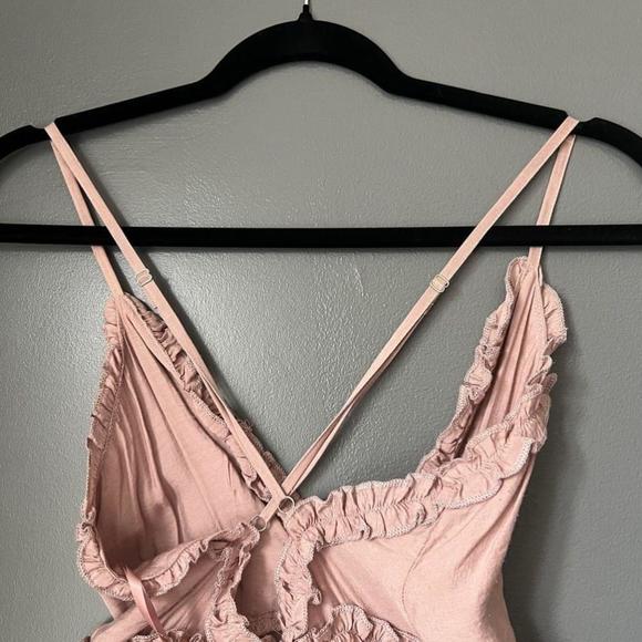 Saints + Secrets Low Back Cami Strap Dress (Nude Pink Beige) - Picture 4 of 7